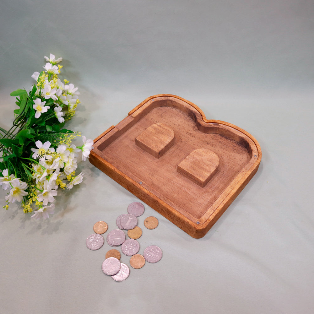 Wooden Alphabet Piggy Bank (23 Letters) - Pupsik Singapore