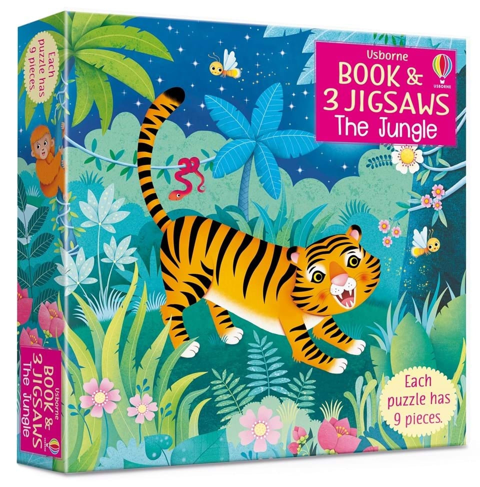 Usborne Book & 3 Jigsaws Box Set (5 Titles) - Pupsik Singapore