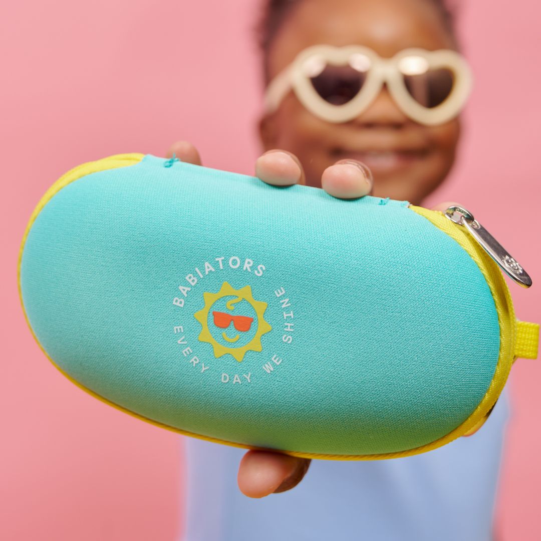 Babiators Sunglasses Travel Case (Aqua & Yellow)