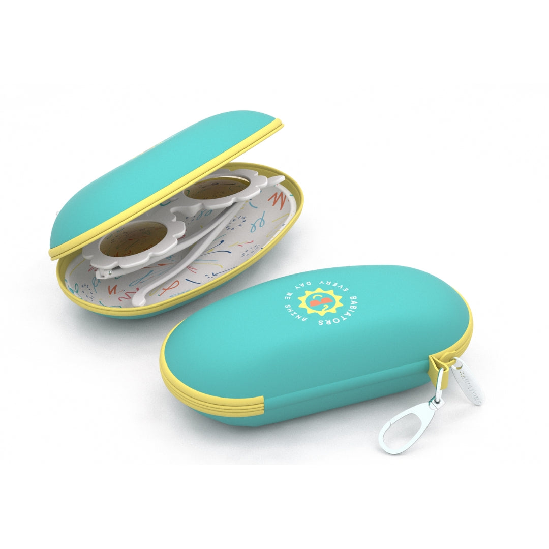 Babiators Sunglasses Travel Case (Aqua & Yellow)