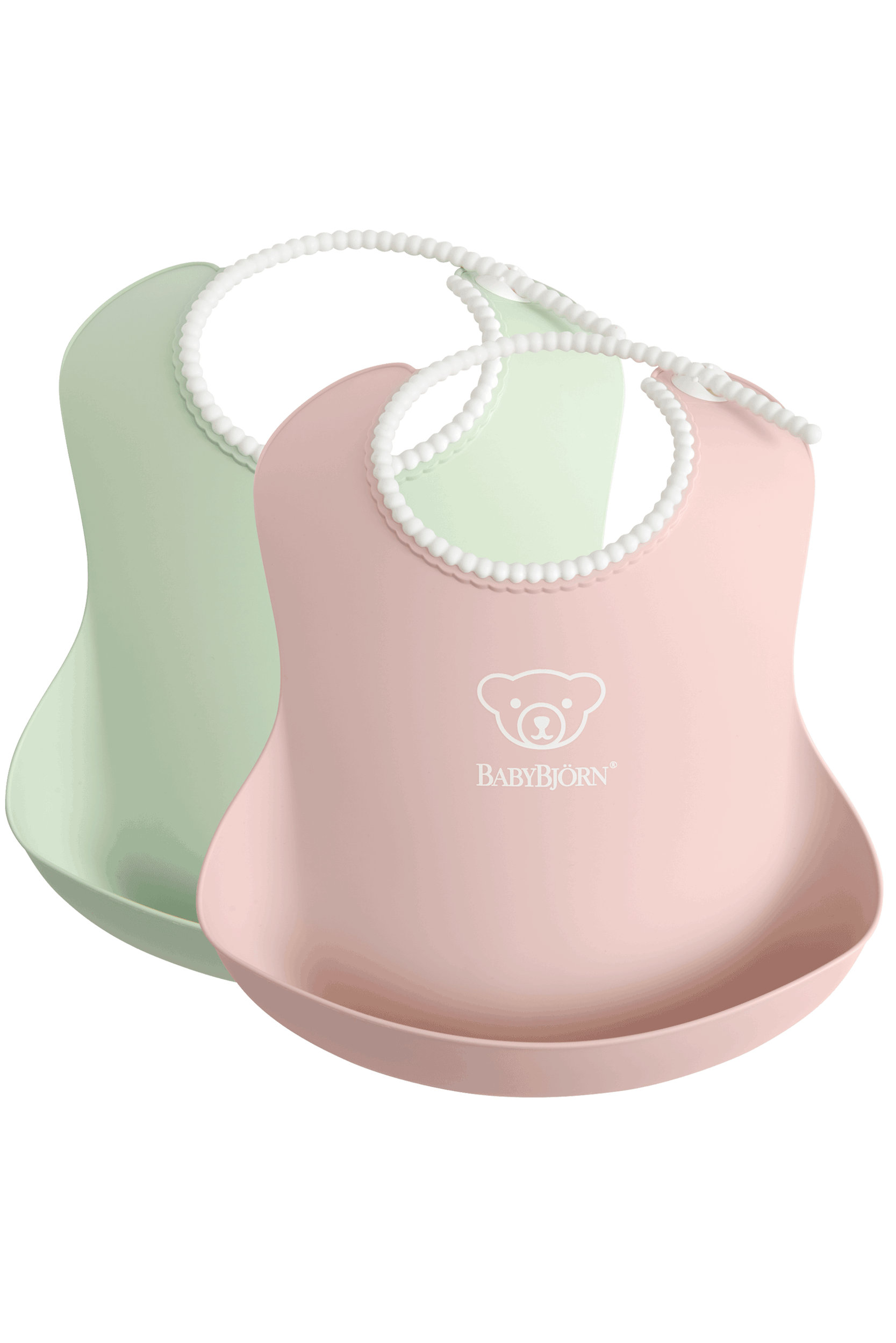 Baby Bjorn (Larger) Baby Bib, 2pk (5 Colours) - Made in Sweden