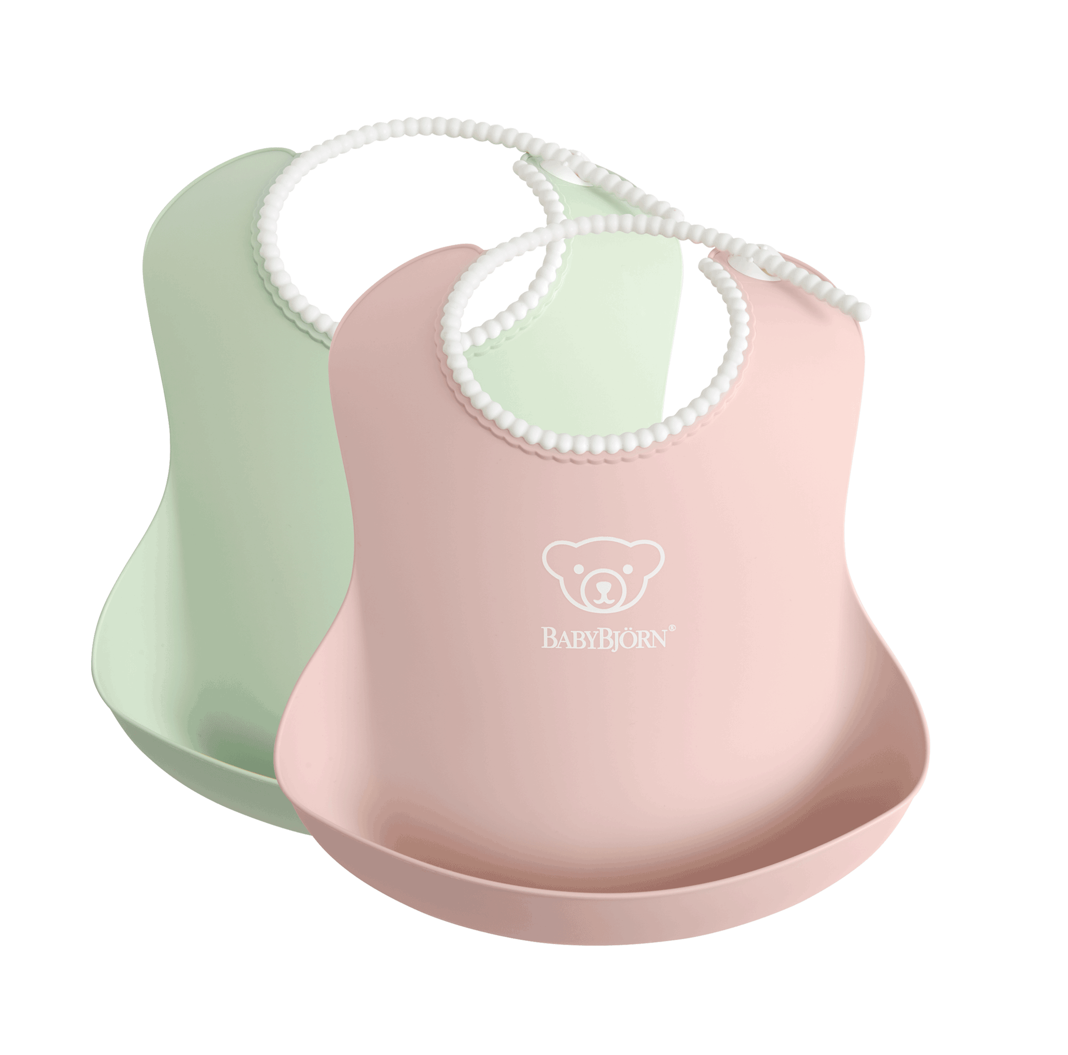 Baby Bjorn (Larger) Baby Bib, 2pk (5 Colours) - Made in Sweden - Pupsik Singapore