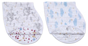 Aden Anais Classic Cotton Muslin Burpy Bib, 2pk - Harry Potter Owl