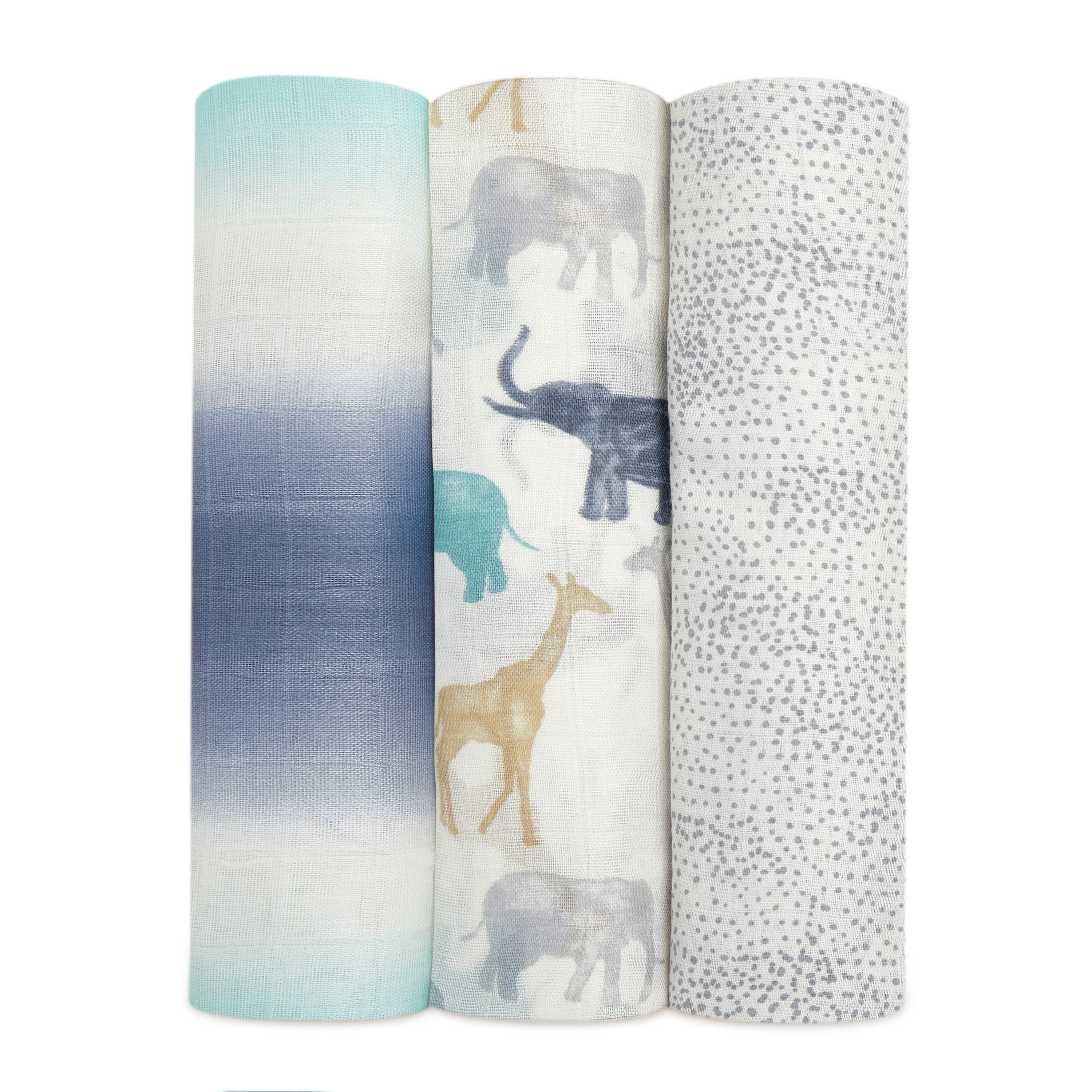Aden Anais Silky Soft Bamboo Swaddle (47 x 47 in), 3pk (9 Designs)