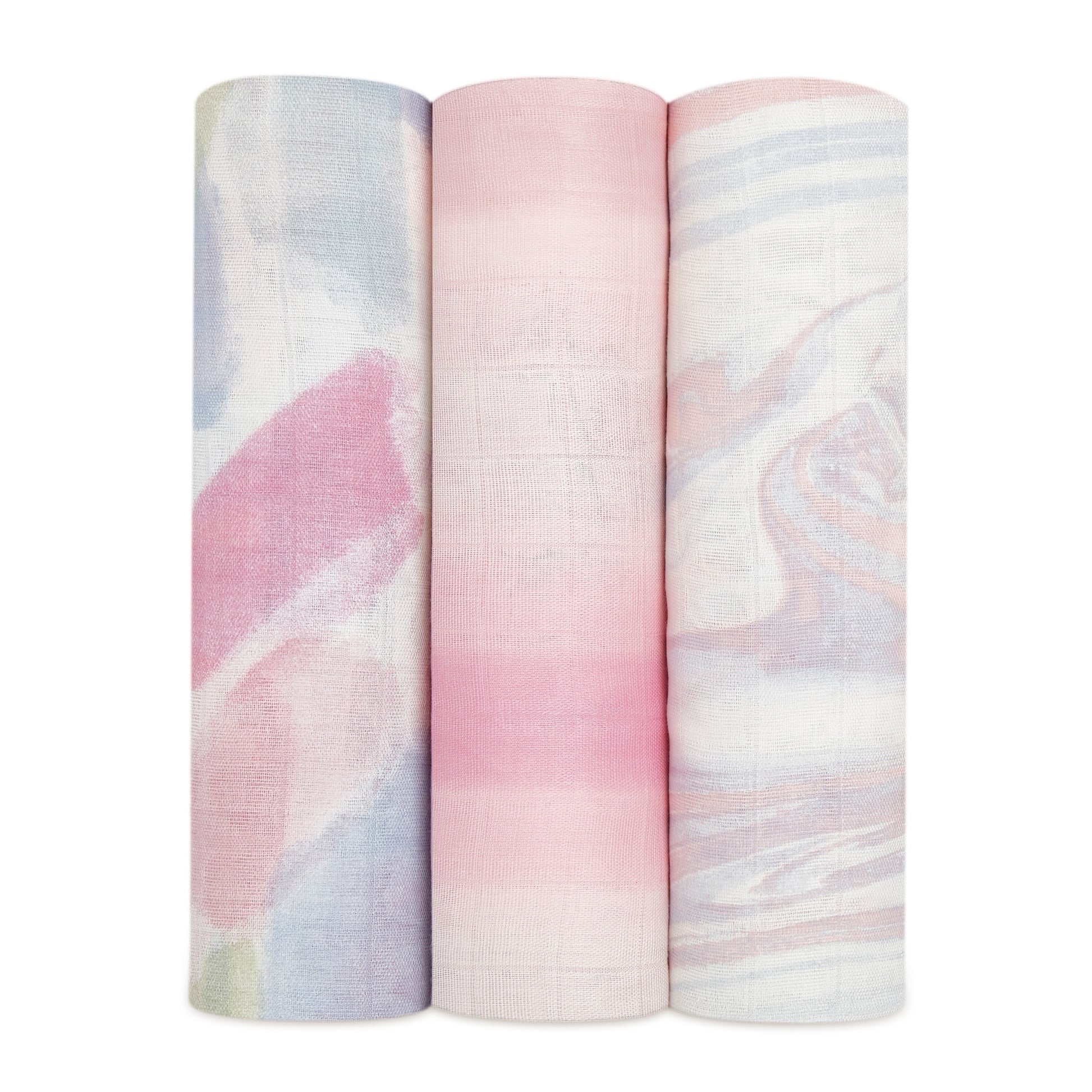 Aden Anais Silky Soft Bamboo Swaddle (47 x 47 in), 3pk (9 Designs) - Pupsik Singapore