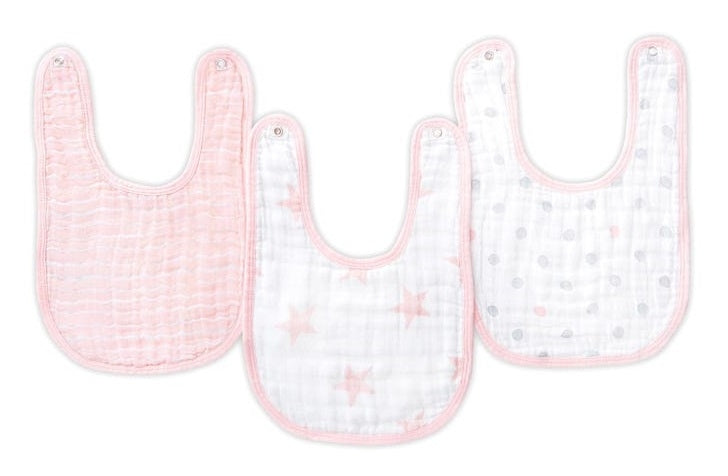 Aden Anais Essentials Snap Bib, 3pk (10 Designs) - Pupsik Singapore