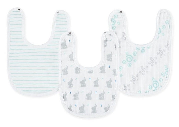 Aden Anais Essentials Snap Bib, 3pk (10 Designs) - Pupsik Singapore