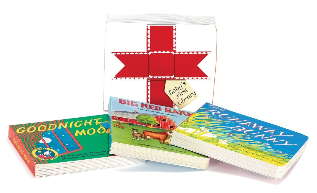 Baby's First Library (Set of 3 Board Books) (Runaway Bunny, Big Red Barn, Goodnight Moon)