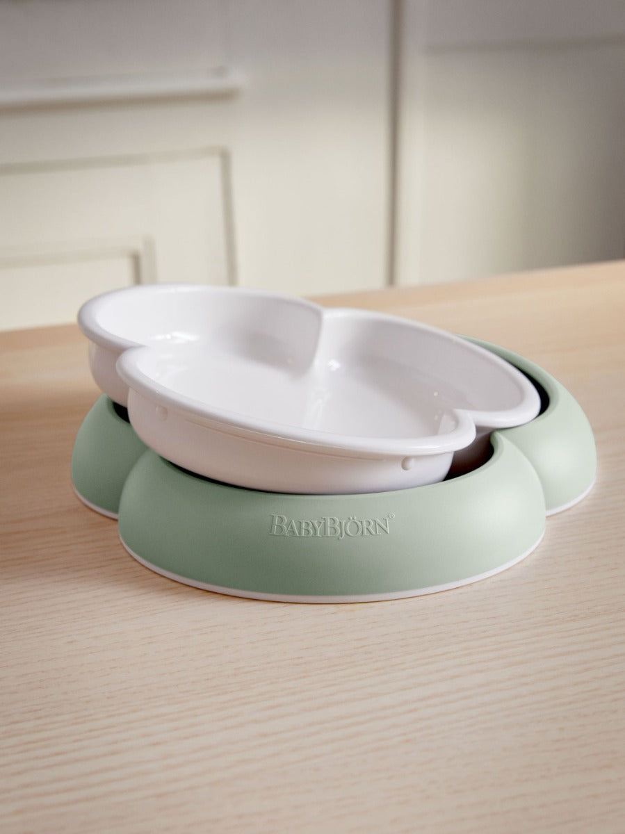 Baby Bjorn 2-piece Baby Plate Set (4 Colors) - Made in Sweden - Pupsik Singapore