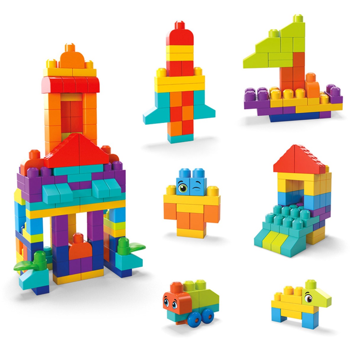 Mega Bloks Bigger Bulk Bag, 150pcs