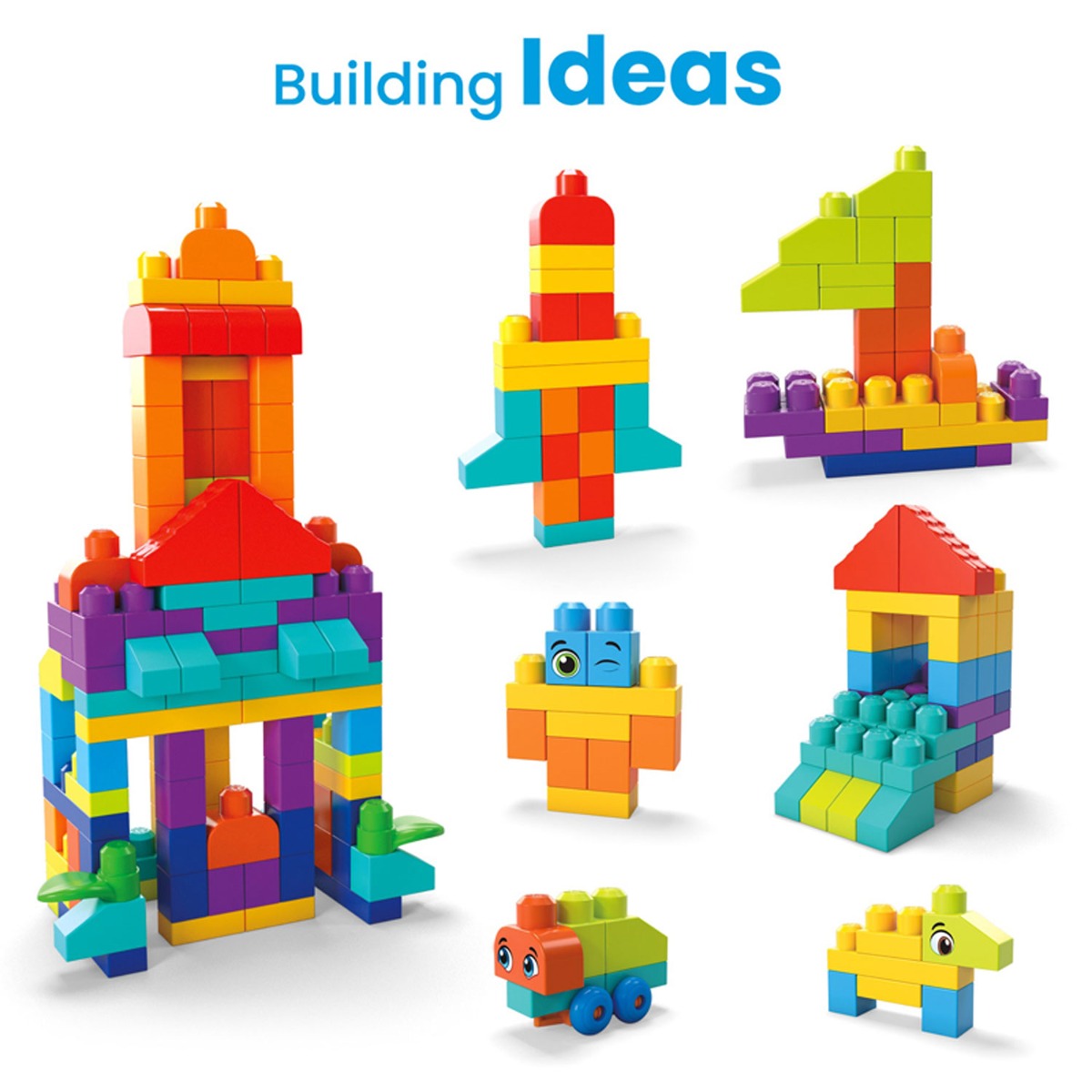 Mega Bloks Bigger Bulk Bag, 150pcs
