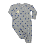 Baa Baa Sheepz Baby Side Snap Romper - Blue Star Grey (2 Sizes)