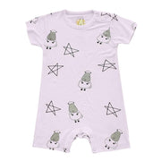Baa Baa Sheepz Baby Short Sleeve Romper - Big Star & Sheep Pink (4 Sizes)