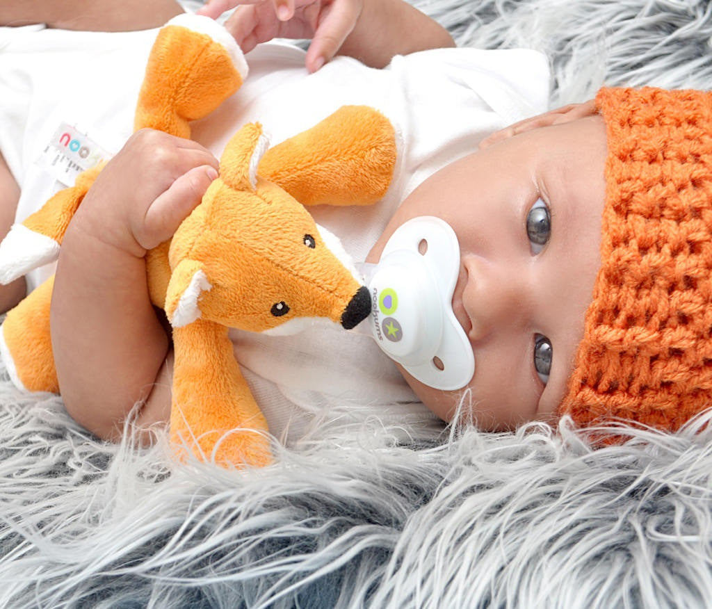 Nookums Paci-Plushies Shakies Pacifier Holder - Fox - Pupsik Singapore