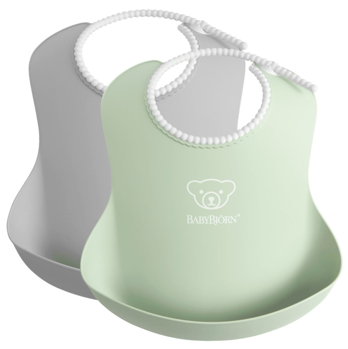 Baby Bjorn (Larger) Baby Bib, 2pk (5 Colours) - Made in Sweden - Pupsik Singapore