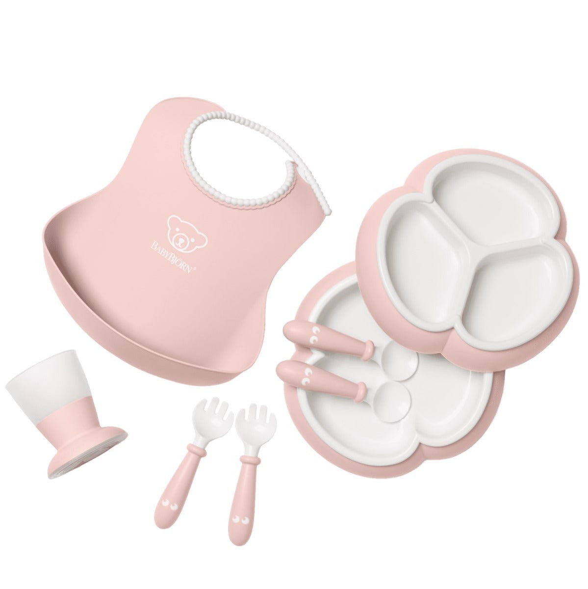 Baby Bjorn Dinnerware Set, 8pcs (4 Colours) - Pupsik Singapore