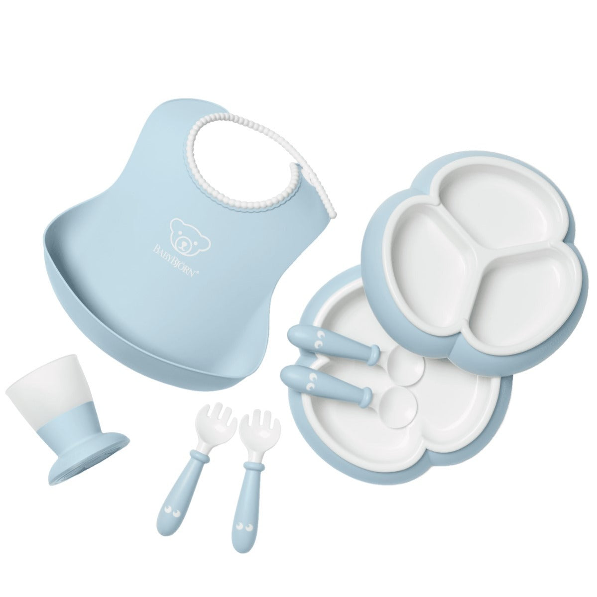 Baby Bjorn Dinnerware Set, 8pcs (4 Colours) - Pupsik Singapore