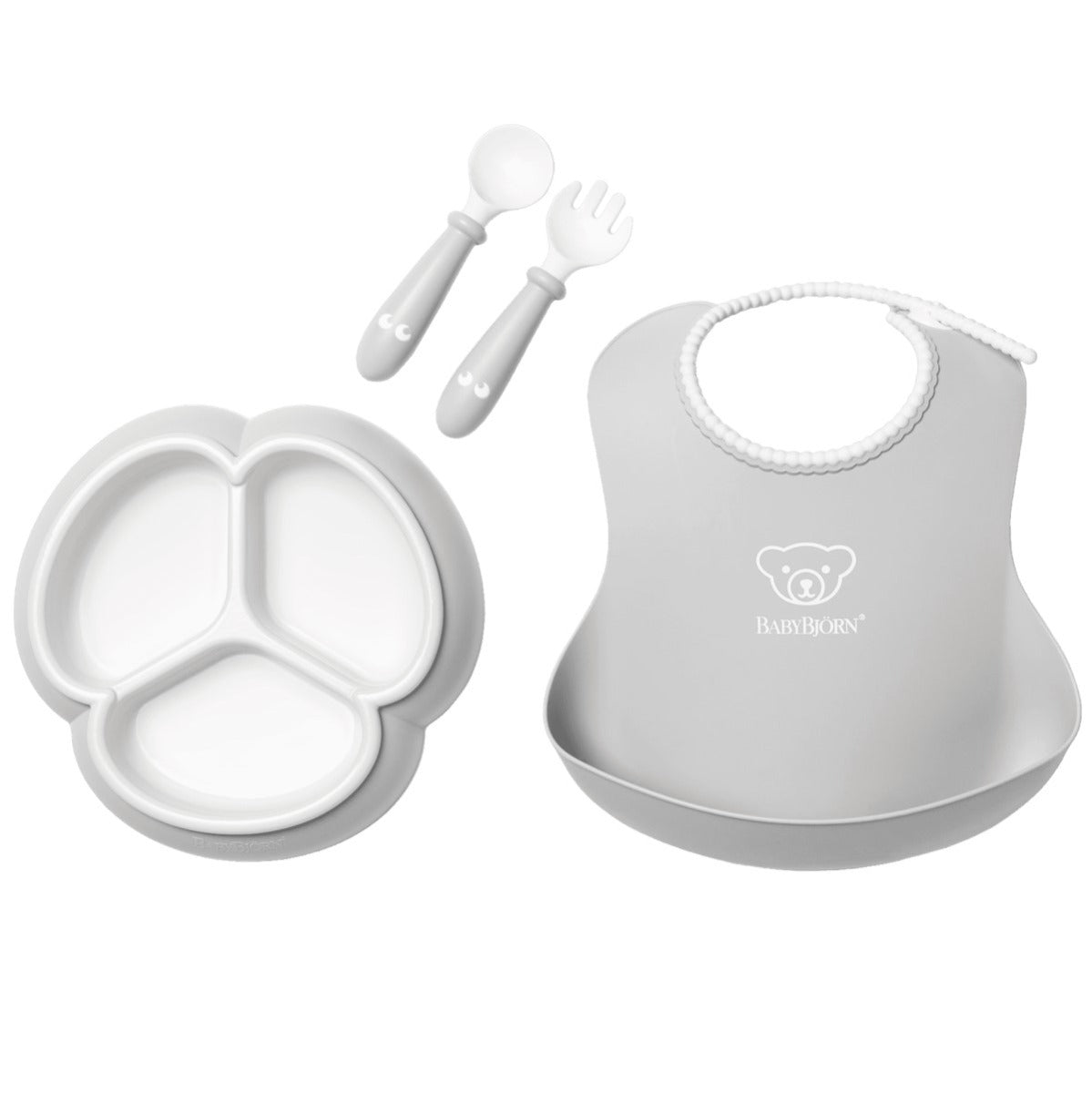 Baby Bjorn Mealtime 4pcs Set - Made in Sweden - Pupsik Singapore