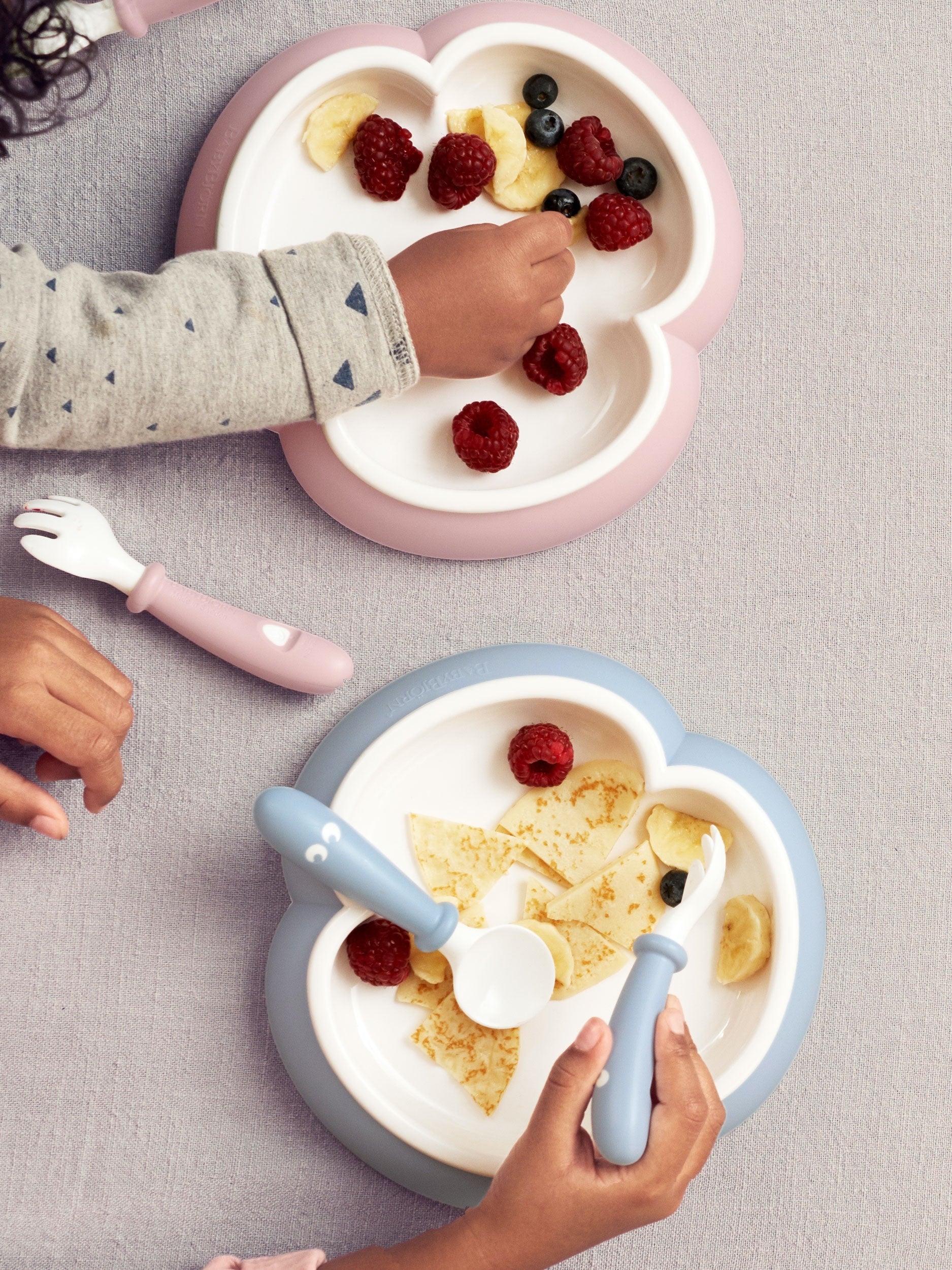Baby Bjorn Baby Plate, Spoon & Fork (2 Set) (5 Colours) - Made in Sweden - Pupsik Singapore