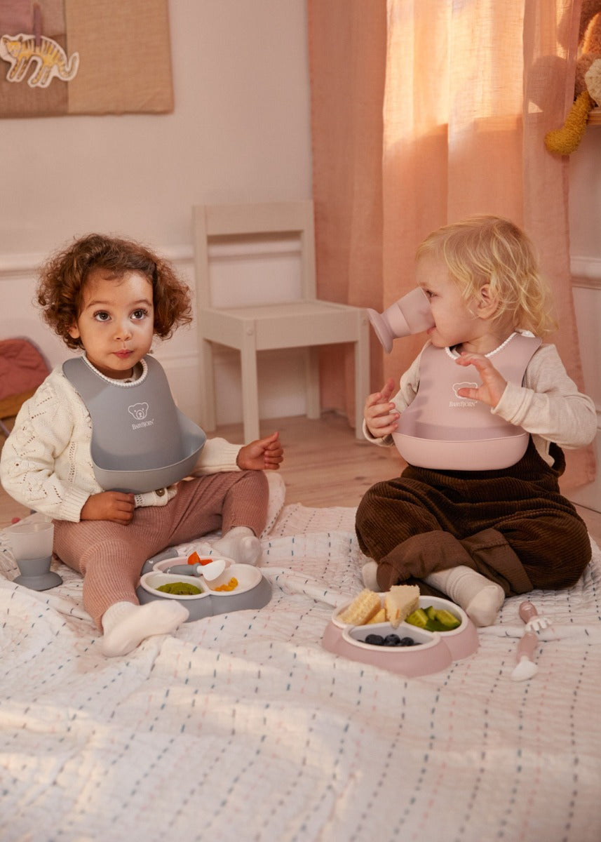 Baby Bjorn (Larger) Baby Bib, 2pk (5 Colours) - Made in Sweden - Pupsik Singapore