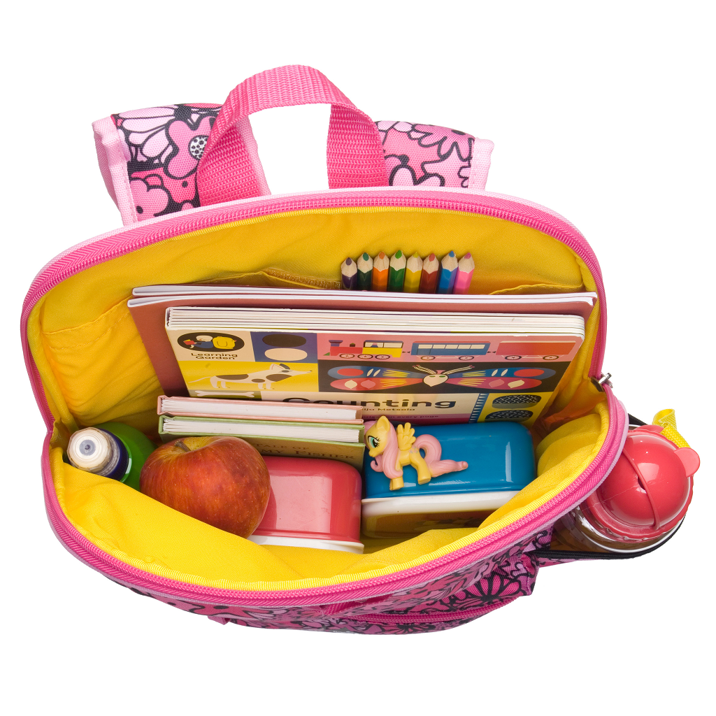 Babymel Zip & Zoe Kids Backpack & Safety Harness / Reins - Floral Pink