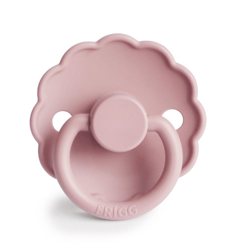 FRIGG Daisy Latex Baby Pacifiers, 1pk – Baby Pink (2 Sizes)