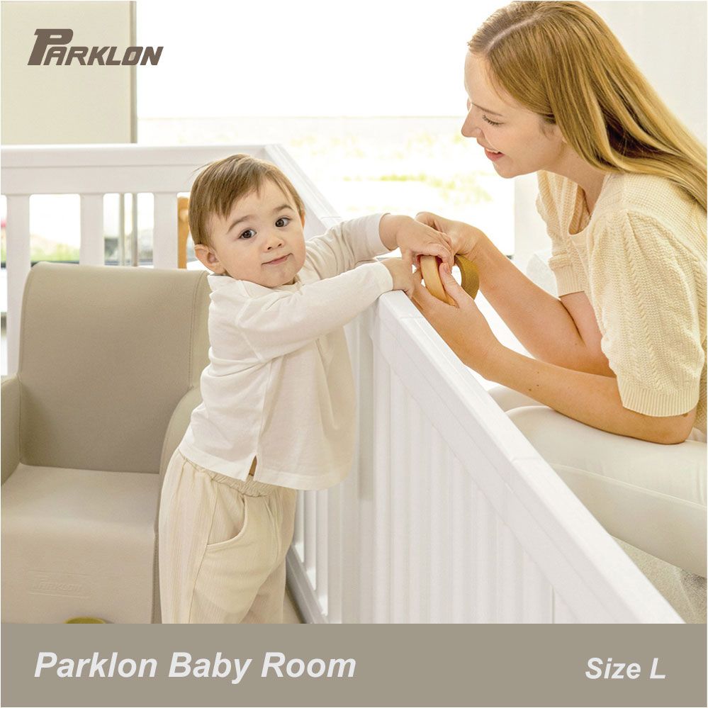 Parklon Baby Room Play Yard, 210 x 140cm (Size L) - Cream Ivory