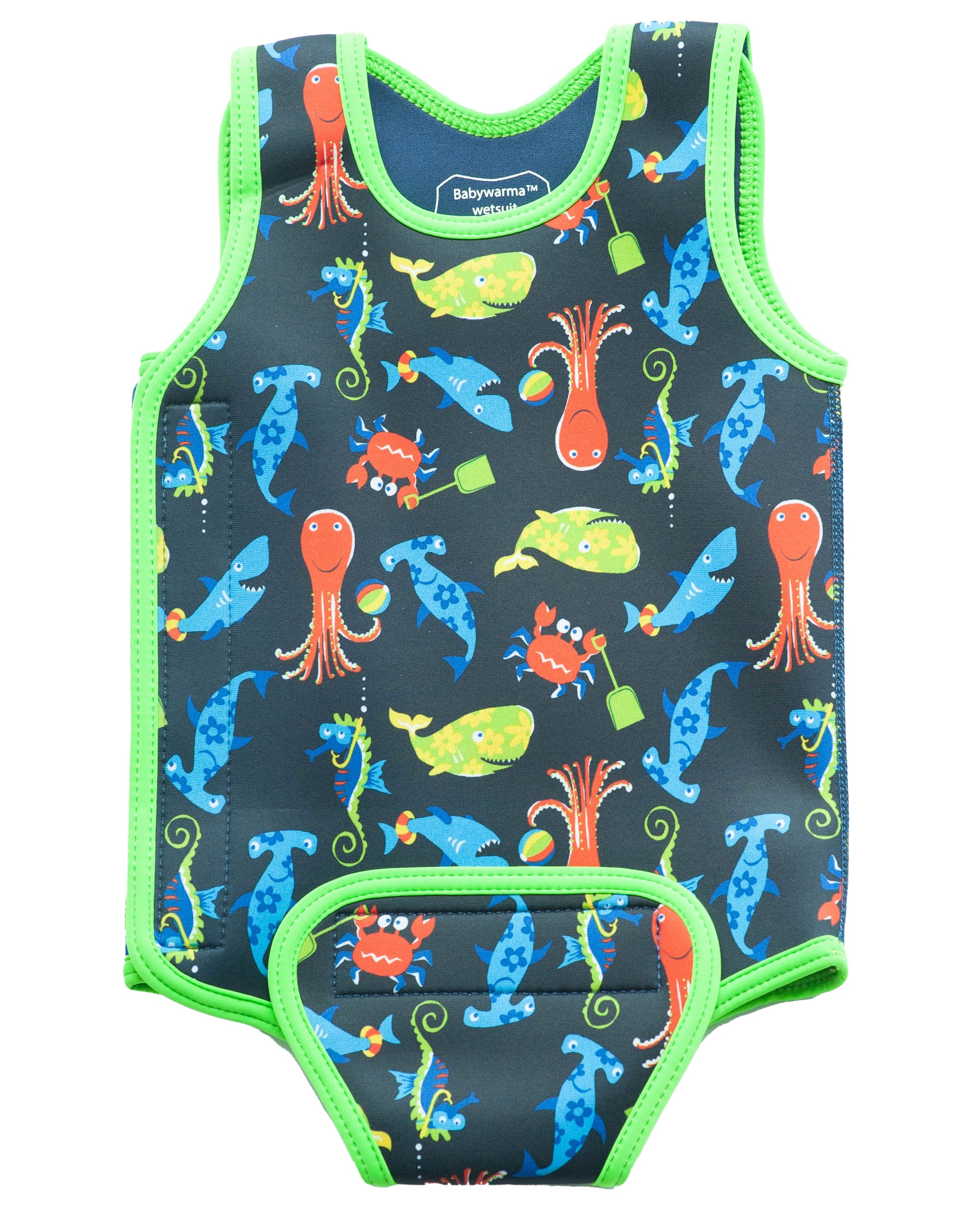 Konfidence BabyWarma Swimsuit - Navy Sea Life (2 Sizes)