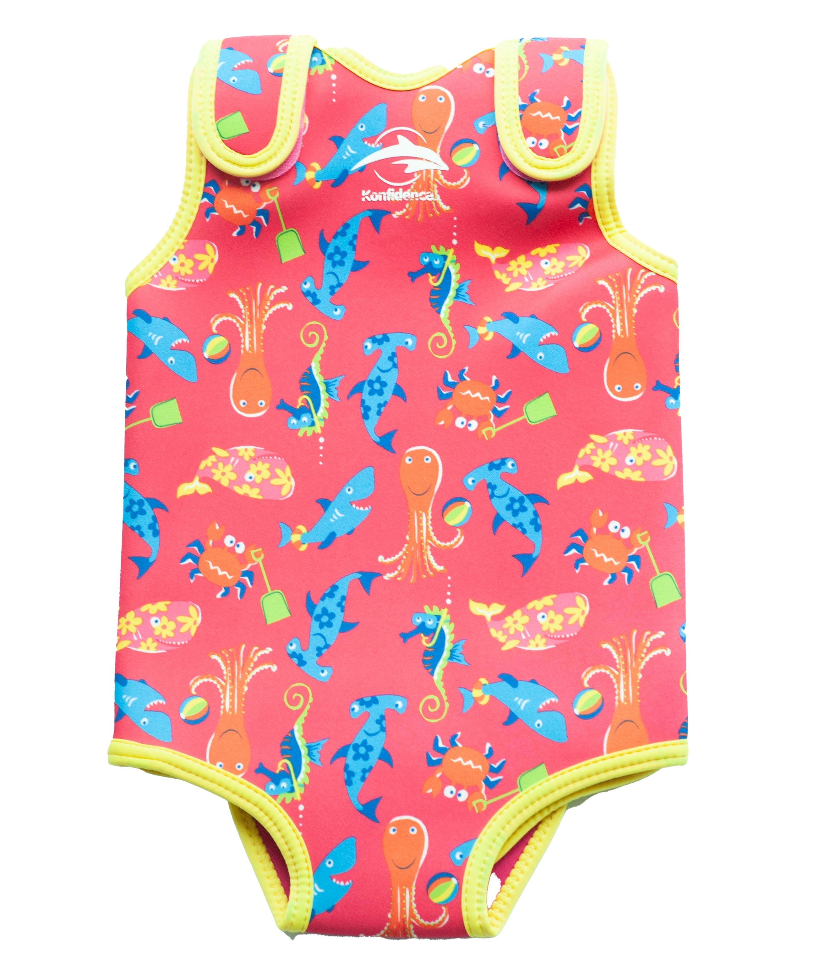 Konfidence BabyWarma Swimsuit - Pink Sea Life (2 Sizes)