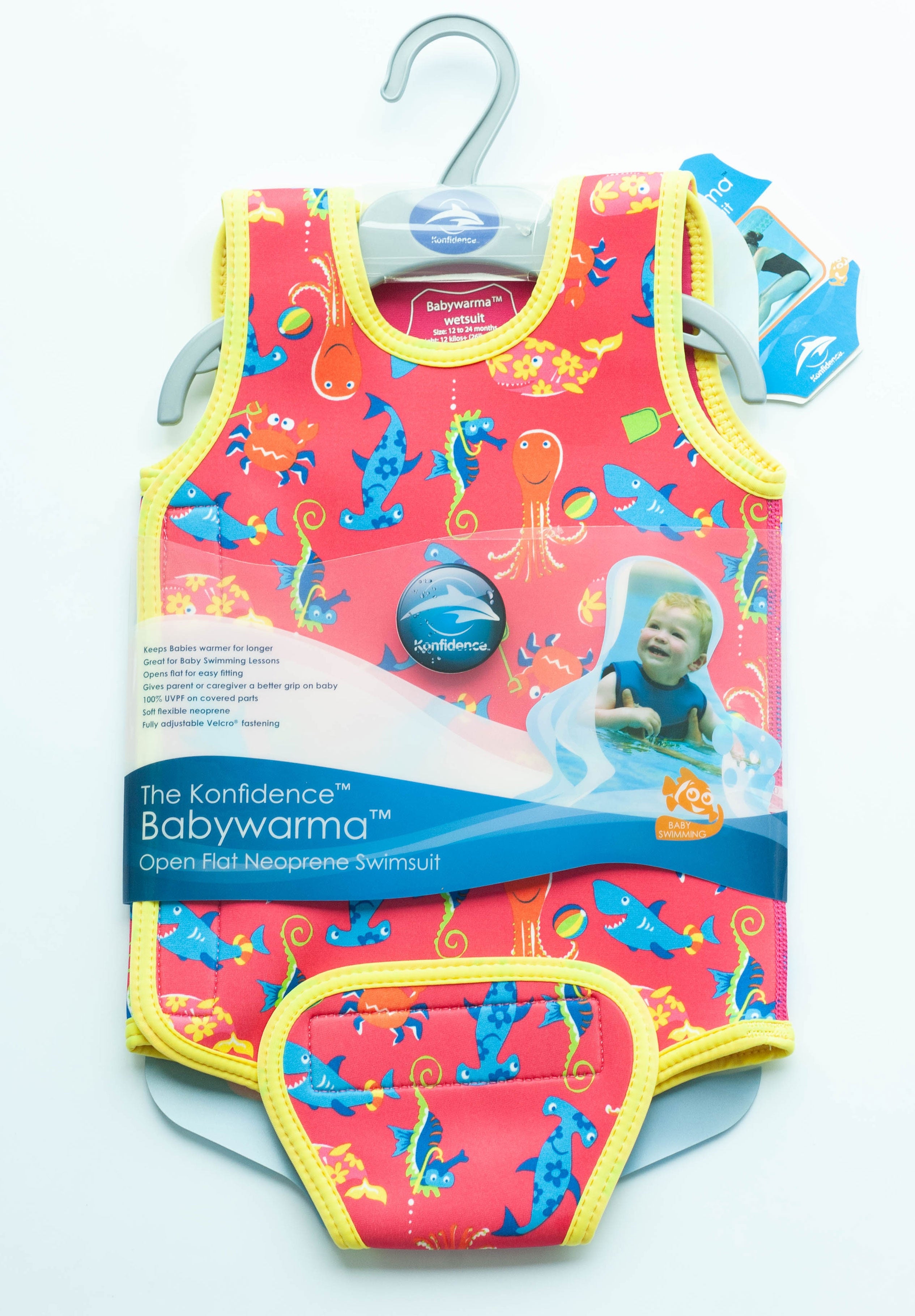 Konfidence BabyWarma Swimsuit - Pink Sea Life (2 Sizes)