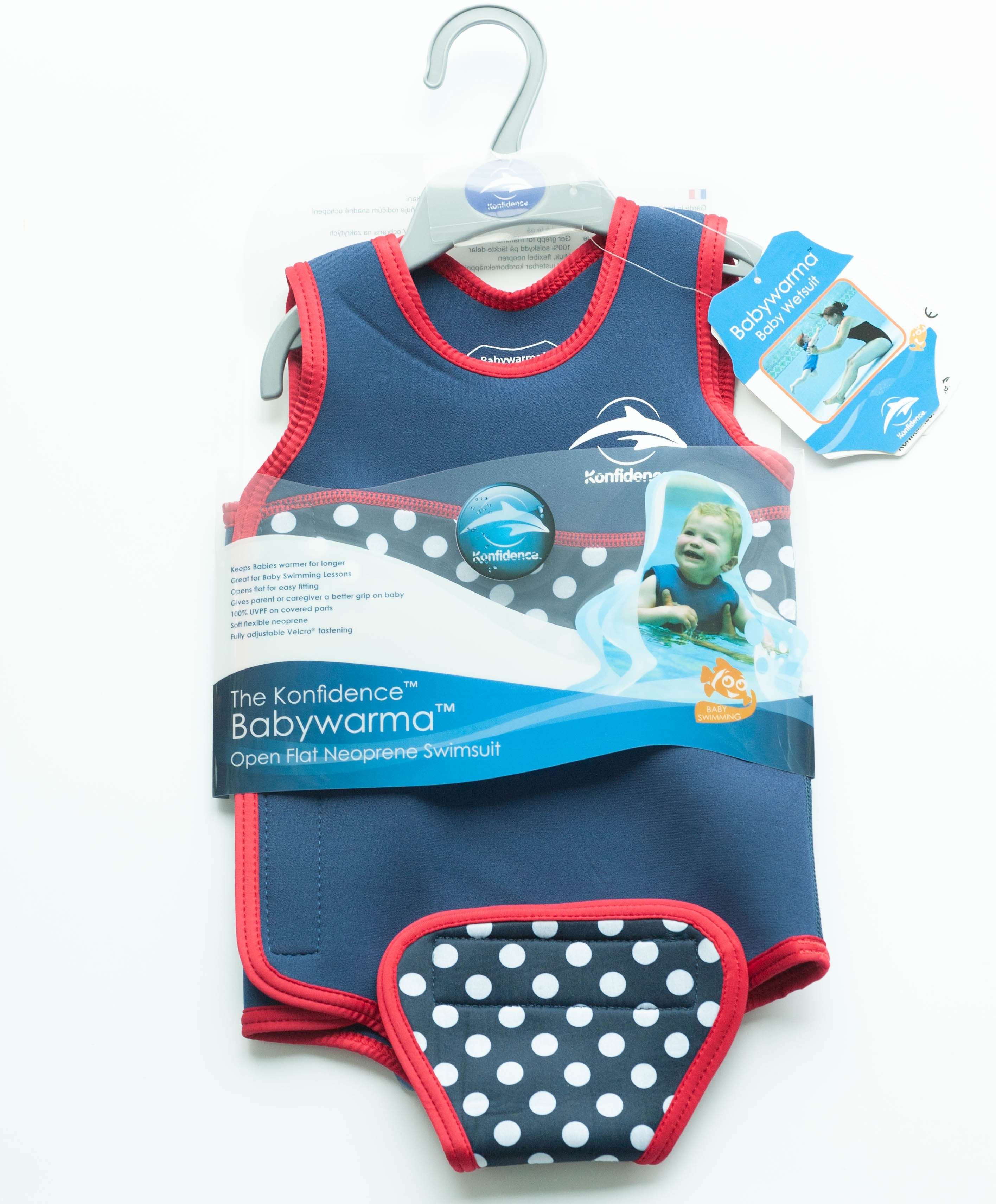Konfidence BabyWarma Swimsuit - Polka Dot (3 Sizes)