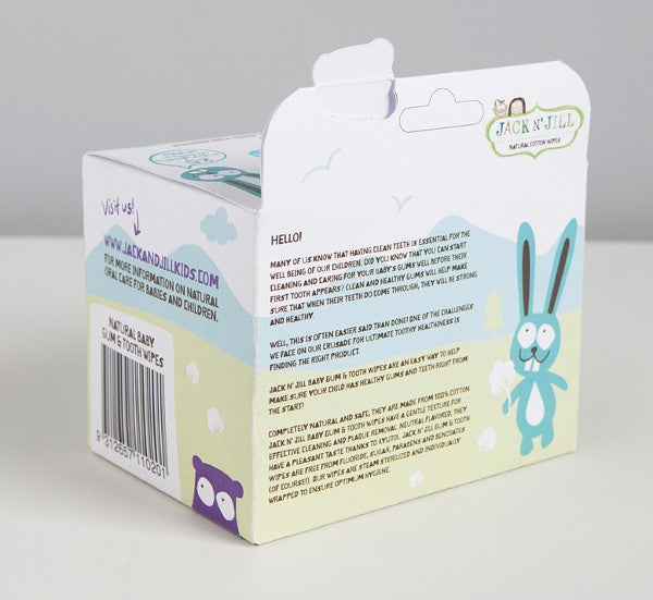 Jack N' Jill Natural Baby Gum & Tooth Wipes, 25 pcs (exp 11/27)