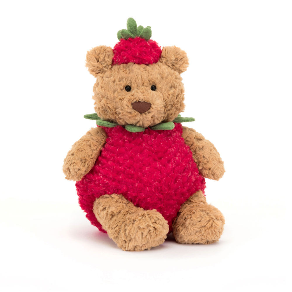 Jellycat Bartholomew Bear Strawberry Soft Toy (26cm)