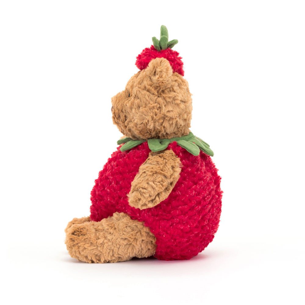 Jellycat Bartholomew Bear Strawberry Soft Toy (26cm)