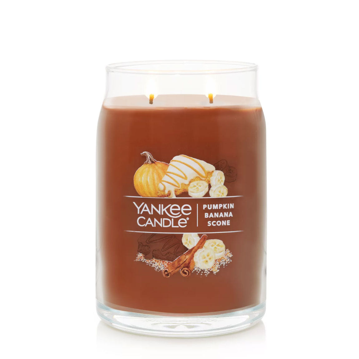 Yankee Candle Signature Large Jar Candle, 2-wicks (20oz) - Pumpkin Banana Scone