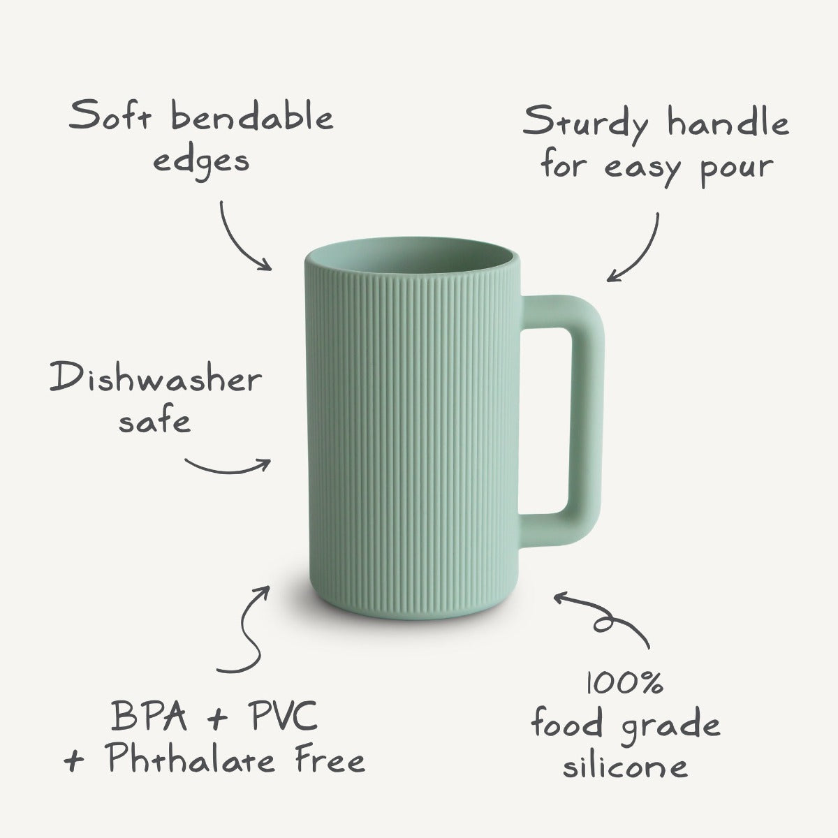 Mushie Baby Bathe Rinse Cup (3 Colors)