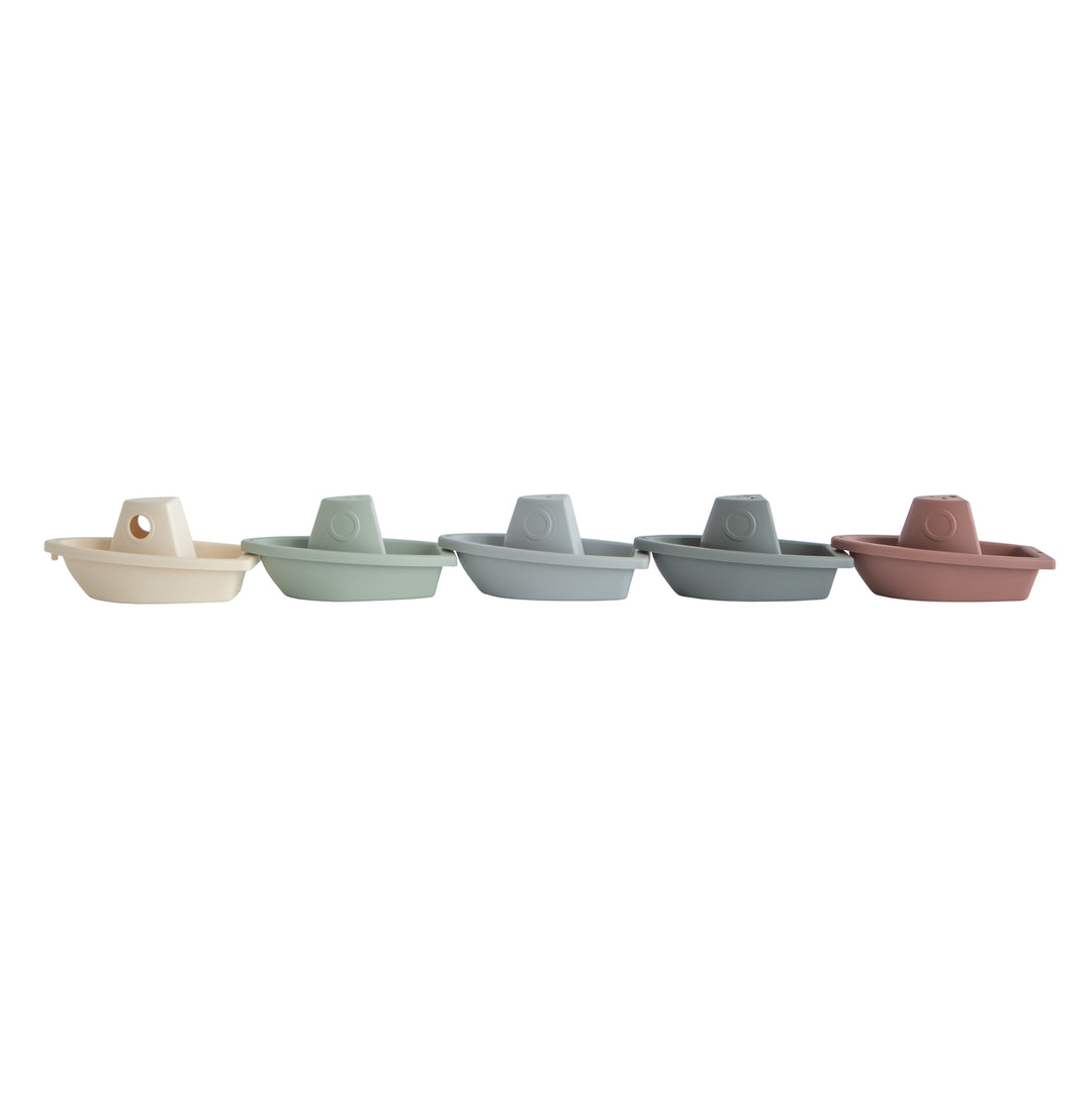 Mushie Bath Boats, 5pcs (3 Colors) - Pupsik Singapore