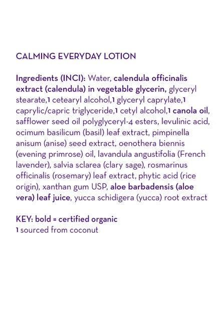 California Baby Everyday Lotion - Calming (8.5oz) - exp 11/26