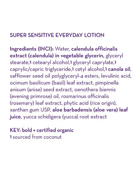 California Baby Everyday Lotion - Super Sensitive (8.5oz) - exp 10/27