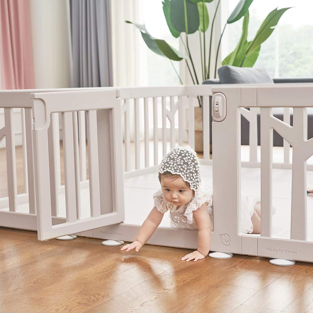 IFAM Birch Baby Play Yard w/ Door Set, 12pcs (207 x 147cm) - Beige
