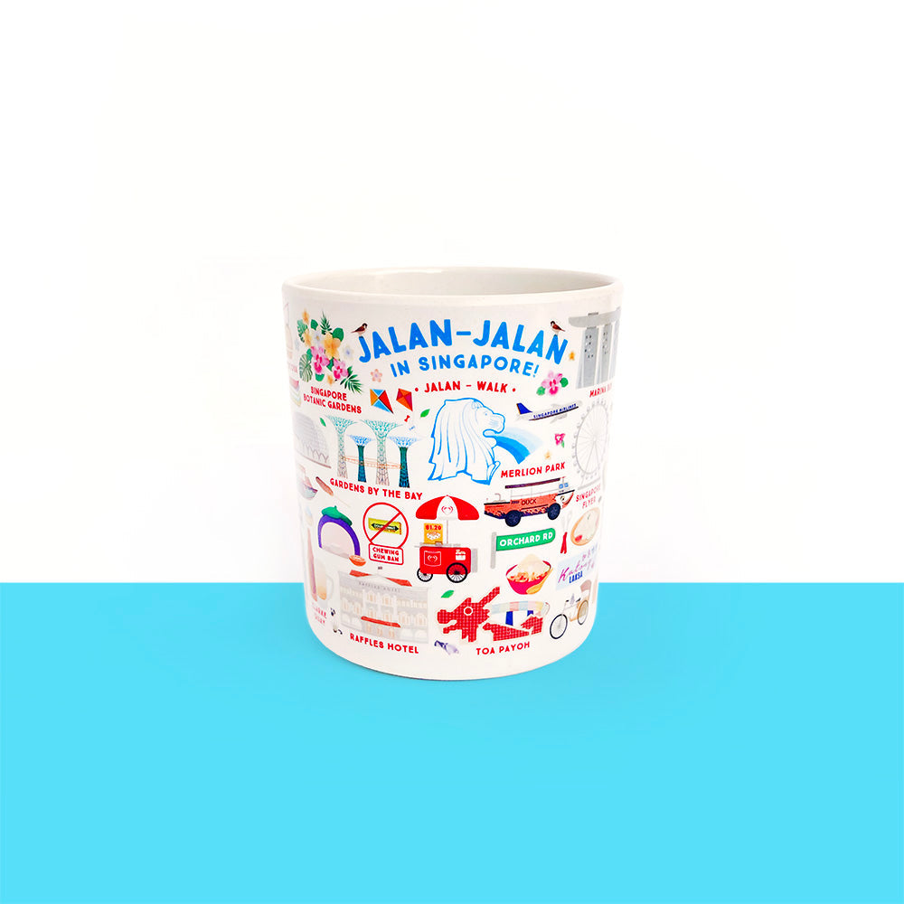 The Little Drom Store Bamboo Fibre Mug (4 Designs) - Pupsik Singapore