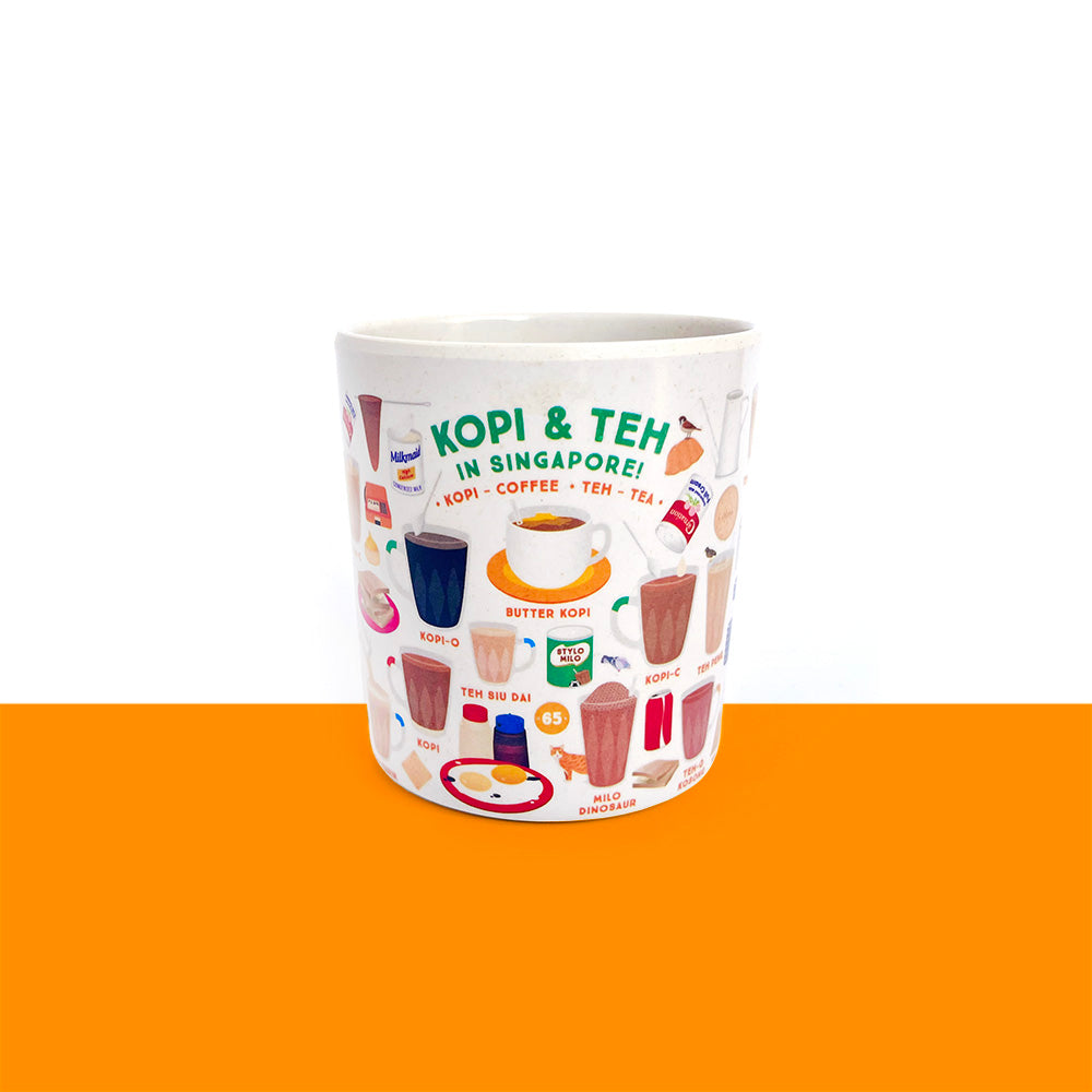 The Little Drom Store Bamboo Fibre Mug (4 Designs)