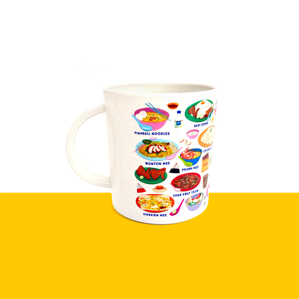 The Little Drom Store Bamboo Fibre Mug (4 Designs) - Pupsik Singapore