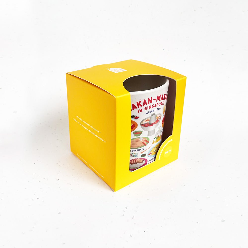 The Little Drom Store Bamboo Fibre Mug (4 Designs) - Pupsik Singapore