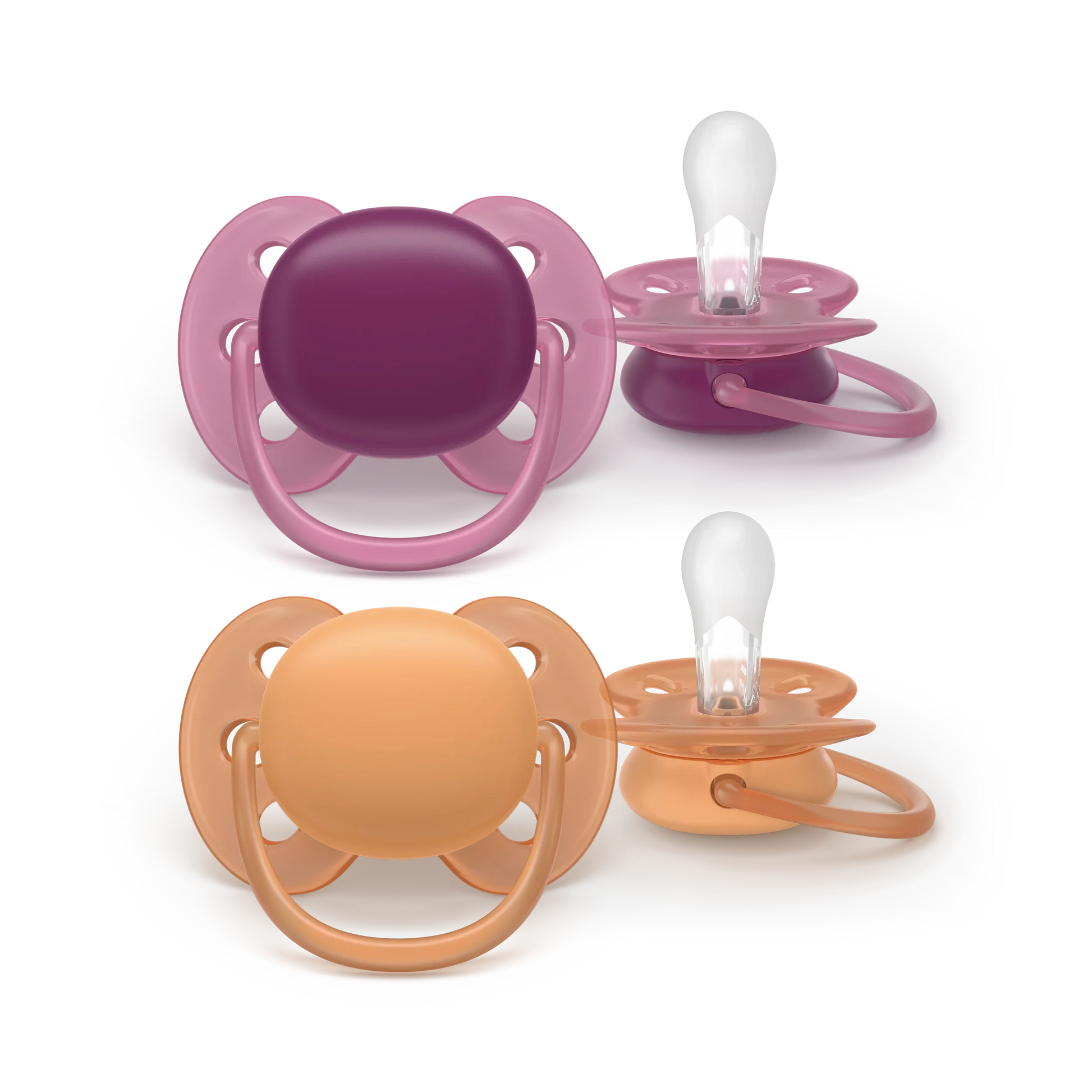 Philips Avent Ultra Soft Pacifiers, 2pk - 3 Sizes (11 Designs) - Pupsik Singapore