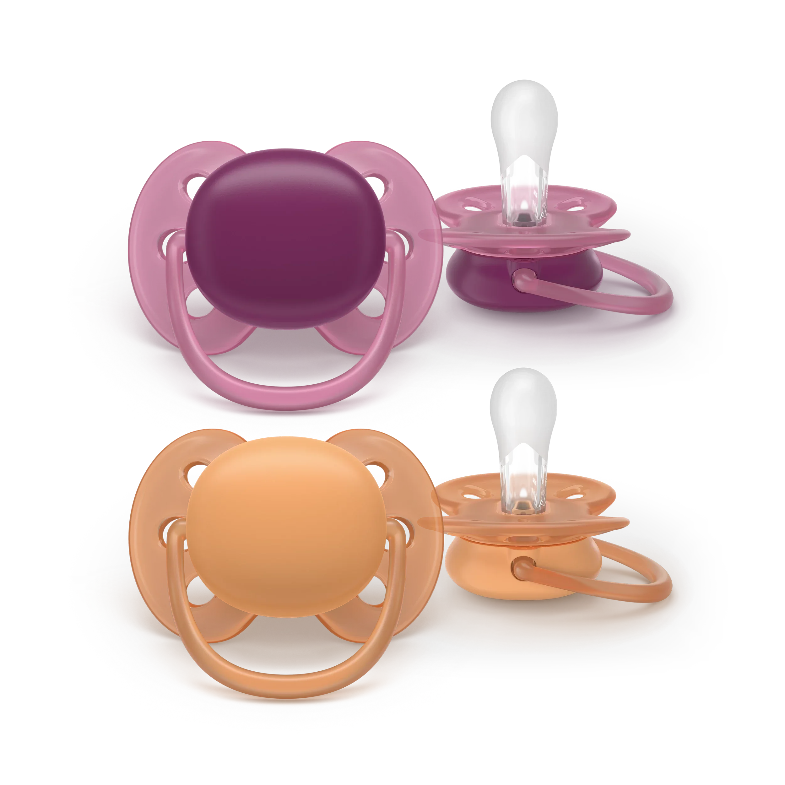Philips Avent Ultra Soft Pacifiers, 2pk - 3 Sizes (11 Designs) - Pupsik Singapore