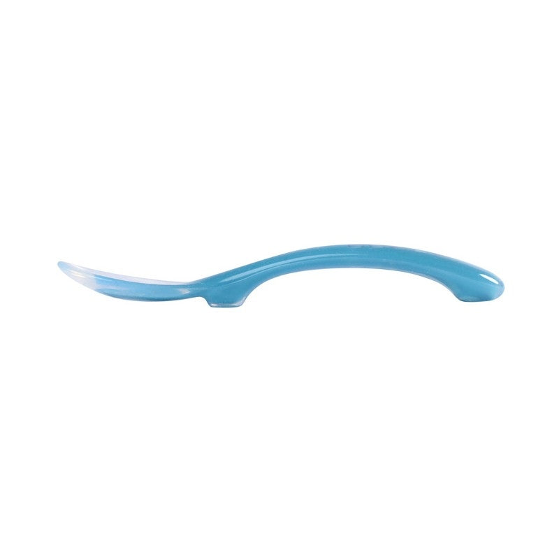 Beaba Ergonomic 2nd Age Ergonomic Silicone Spoon, 4pk - Dark Blue