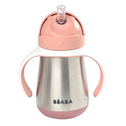Beaba Stainless Steel Straw Cup (250ml) - 5 Colors