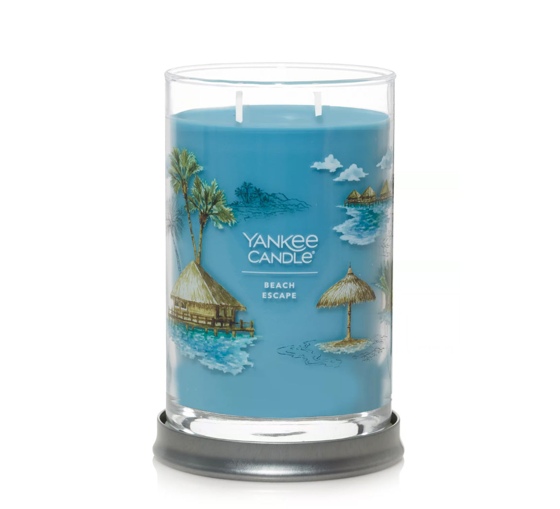 Yankee Candle Signature Large Tumbler Candle, 2-wicks (20oz) - Beach Escape