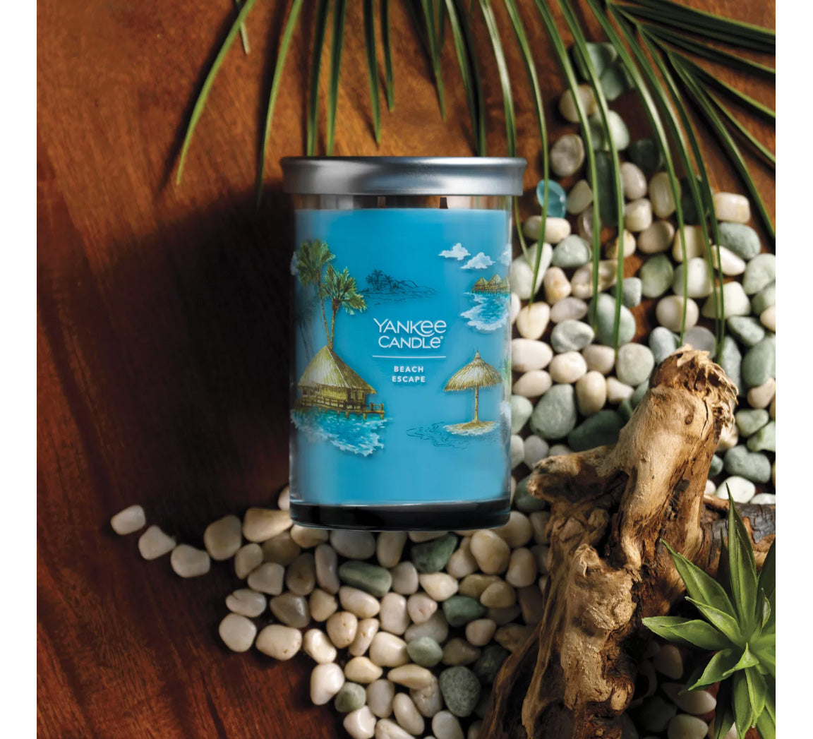 Yankee Candle Signature Large Tumbler Candle, 2-wicks (20oz) - Beach Escape